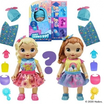 Conjunto de bonecas Baby Alive com roupas coloridas e acessórios diversificados