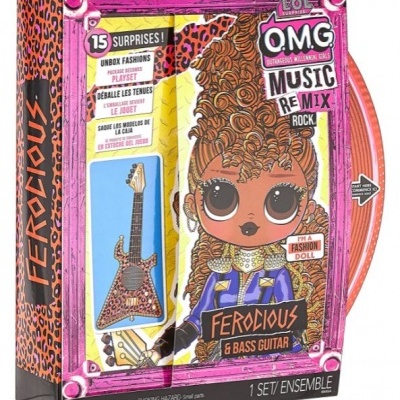 Caixa de brinquedo LOL Surprise OMG Music Remix com boneca e guitarra