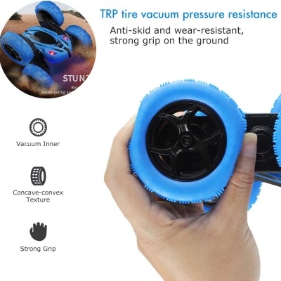 Roda azul de brinquedo com texto sobre resistência e aderência