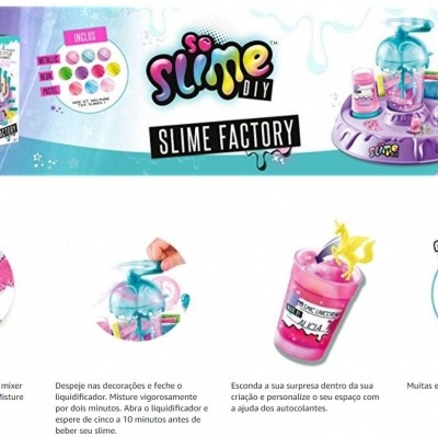 Kit de fabrico de slime So Slime DIY com recipientes e acessórios coloridos e embalagem visível