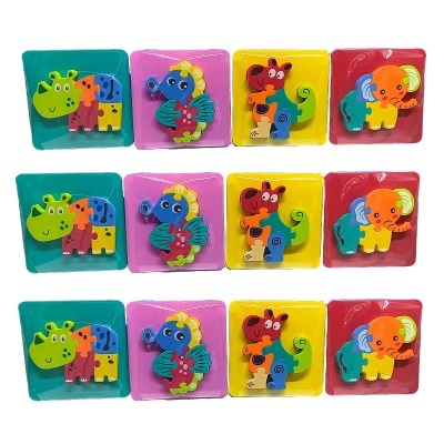 Ímanes de animais coloridos em plástico com fundo branco