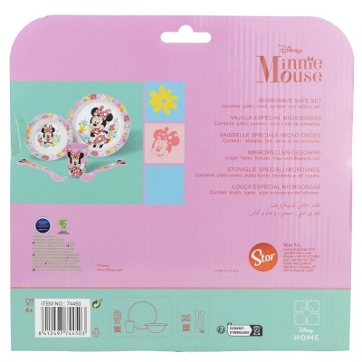 Embalagem conjunto especial Mickey Mouse para micro-ondas rosa e verde