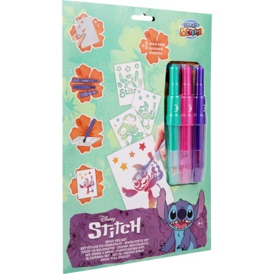 Kit de canetas e stencils Disney Stitch em embalagem colorida com personagem Stitch