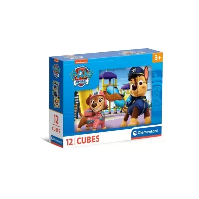 Caixa de cubos com personagens do Paw Patrol para crianças a partir dos 3 anos