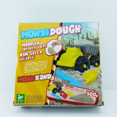 Caixa de brinquedo MORBI DOUGH com terra de modelar e acessórios coloridos