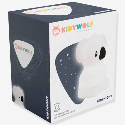 Caixa de candeeiro infantil KIDYWOLF em forma de coala branco
