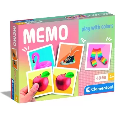 Jogo de cartas MEMO da Clementoni com imagens coloridas