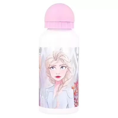 Garrafa infantil rosa com estampa da Elsa de Frozen