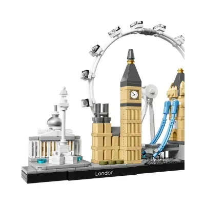 Modelo Lego da cidade de Londres com ícones famosos