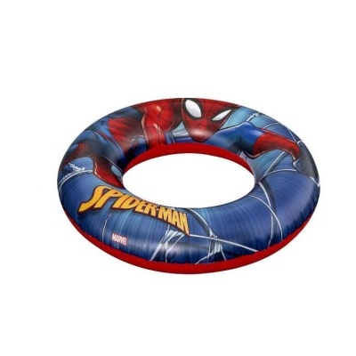 Colar insuflável de piscina com desenho do Spiderman