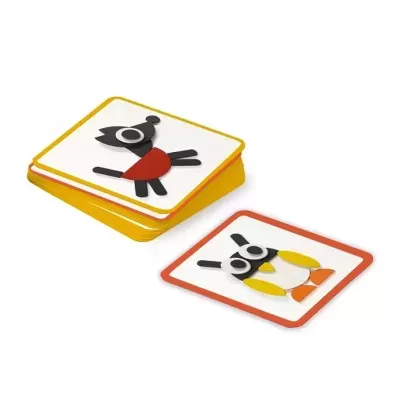 Cartões com ilustrações de animais em fundo branco e bordas coloridas