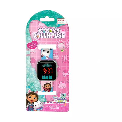 Relógio digital infantil rosa em embalagem GABY'S DOLLHOUSE