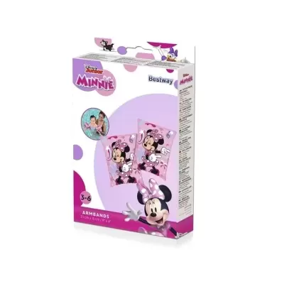 Embalagem rosa de flutuadores infantis Minnie Disney para idades 3-6 anos