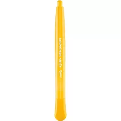 Caneta marcadora amarela com texto branco Colorpopes Twist