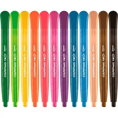 Conjunto de marcadores ColorPop TWIST em várias cores vibrantes