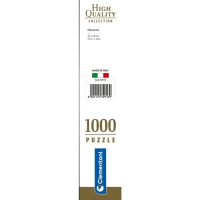 Lateral da caixa de puzzle Clementoni 1000 peças