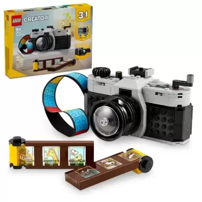 Câmara fotográfica LEGO Creator 3 em 1 com acessórios e caixa