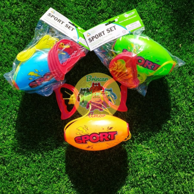 Conjuntos coloridos de brinquedos de arremesso SPORT SET em relva artificial