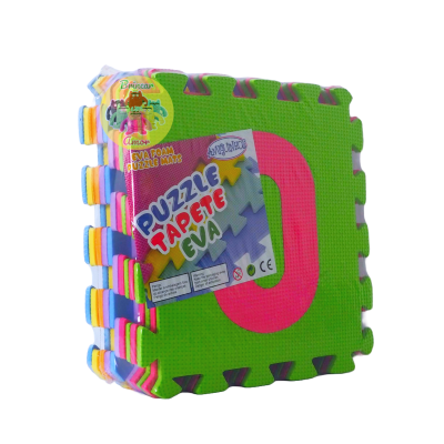 Tapetes de espuma EVA coloridos para puzzle com letras e números