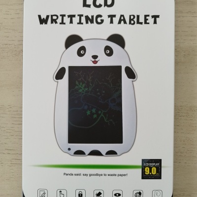 Embalagem de mesa de escrita LCD em forma de panda