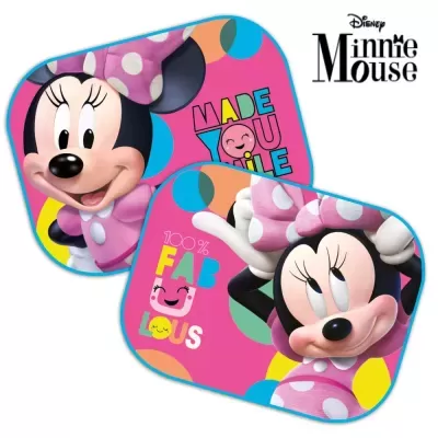 Toalhas infantis Minnie Mouse coloridas com textos e laços rosa