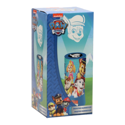 Caixa azul da Patrulha Pata com personagens e texto PROTECTOR CELOFÁNICO LCD