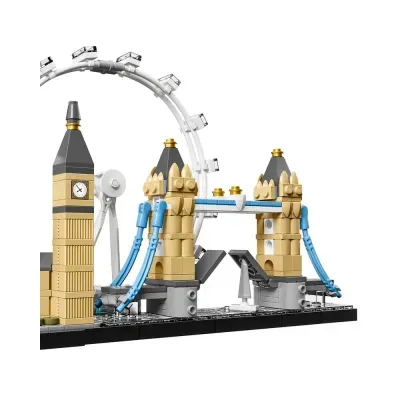 Modelo de construção icónico de Londres em blocos de plástico