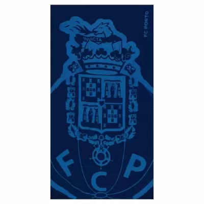 Toalha azul com brasão FC Porto em azul claro
