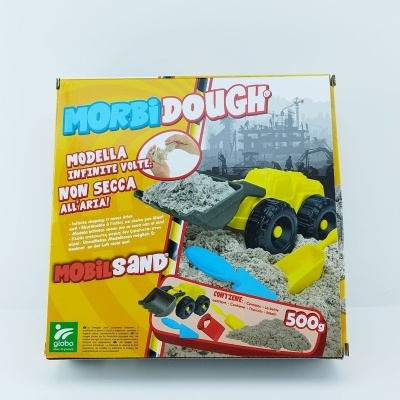 Caixa de areia moldável Morbi Dough com camião de brinquedo e ferramentas