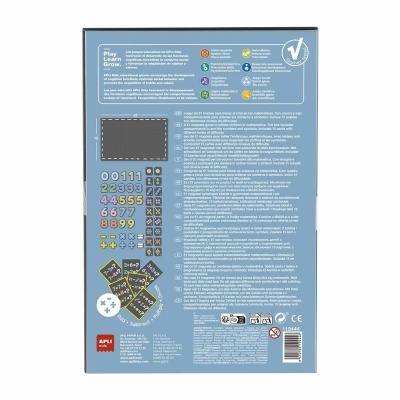 Jogo educativo APLI Kids com ímanes de matemática e pizarra preta