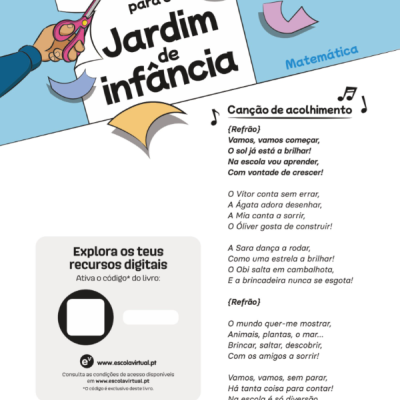 Página educativa colorida para crianças de 5-6 anos com texto em português e instruções digitais