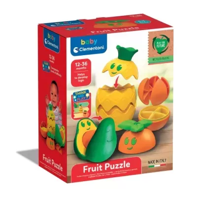 Embalagem de puzzle de fruta colorido para bebés da Clementoni
