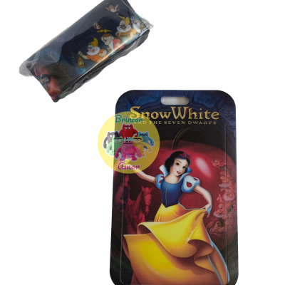 Mala e estojo Disney Branca de Neve com imagens dos sete anões e personagem principal