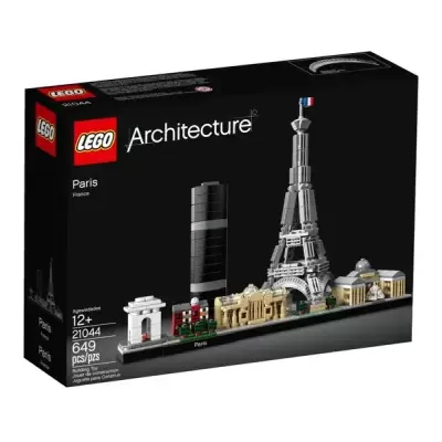 Caixa de LEGO Architecture Paris com modelo da Torre Eiffel
