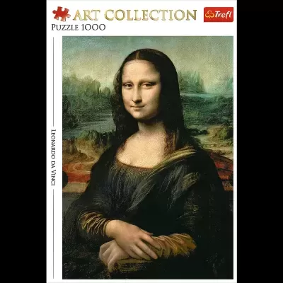 Caixa de quebra-cabeças Mona Lisa 1000 peças Trefl