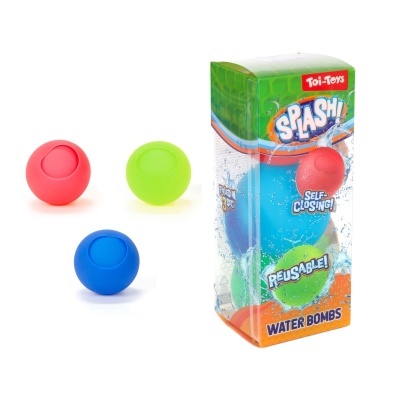 Bombas de água coloridas Toi-Toys Splash com embalagem transparente
