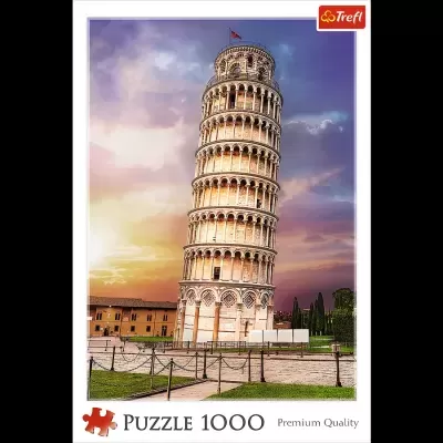 Puzzle 1000 peças da Torre de Pisa ao pôr do sol