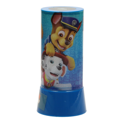 Lanterna infantil azul com personagens da Patrulha Pata