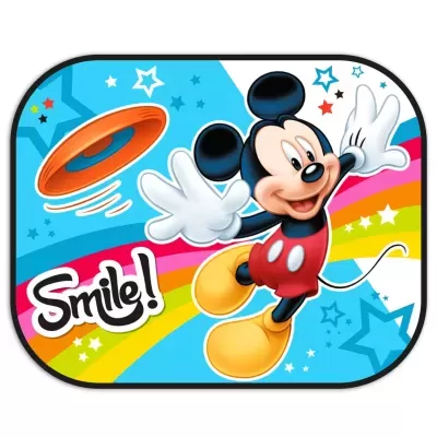 Tapete com imagem do Mickey Mouse e texto Smile