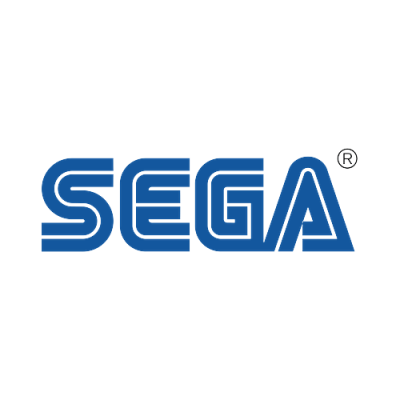 Logótipo da SEGA azul com símbolo de marca registada