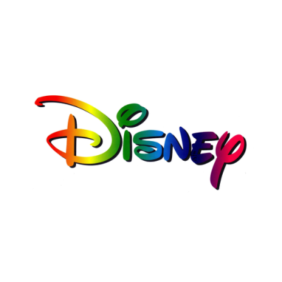 Logótipo Disney colorido em fundo branco