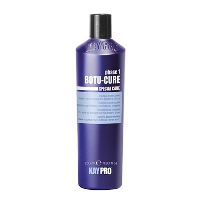 Garrafa roxa de produto BOTO-CURE SPECIAL CARE fase 1, 750 ml, marca KAY PRO