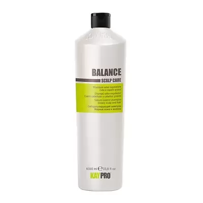 Champô Balance Scalp Care KAYPRO 1000 ml frasco branco com tampa preta