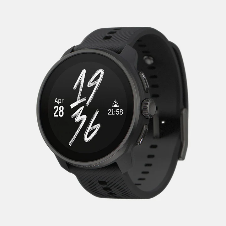 SUUNTO RACE S Relógio inteligente preto com visor digital e bracelete preta texturizada