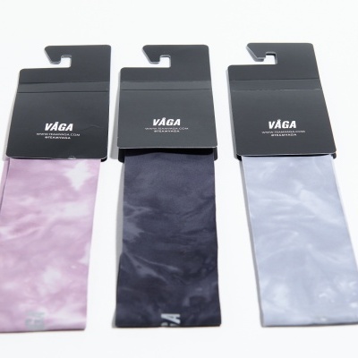 Três faixas elásticas para cabeça VÁGA em várias cores tie-dye