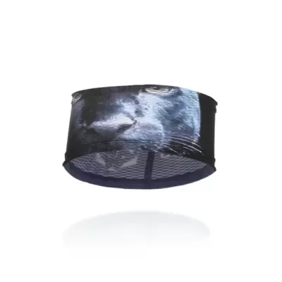 Faixa desportiva com estampa de rosto de pantera preta