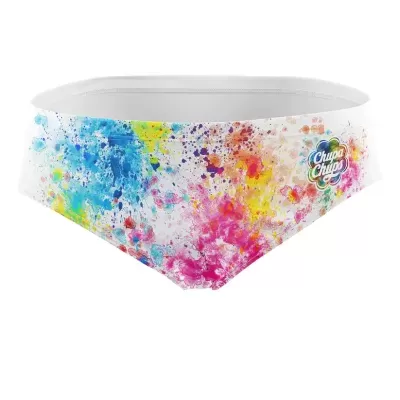 Cuecas de criança coloridas com padrão de manchas e logótipo Chupa Chups