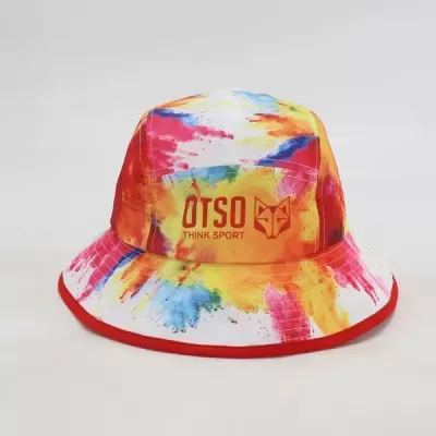 Chapéu balde tie-dye com texto OTSO THINK SPORT