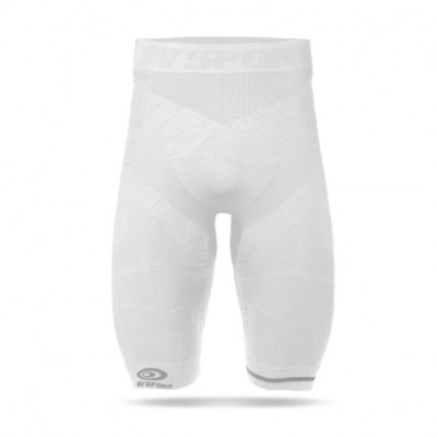 Calções desportivos brancos com logótipo SKINS