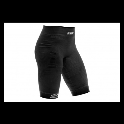 Calções desportivos pretos com texto BI SPORT